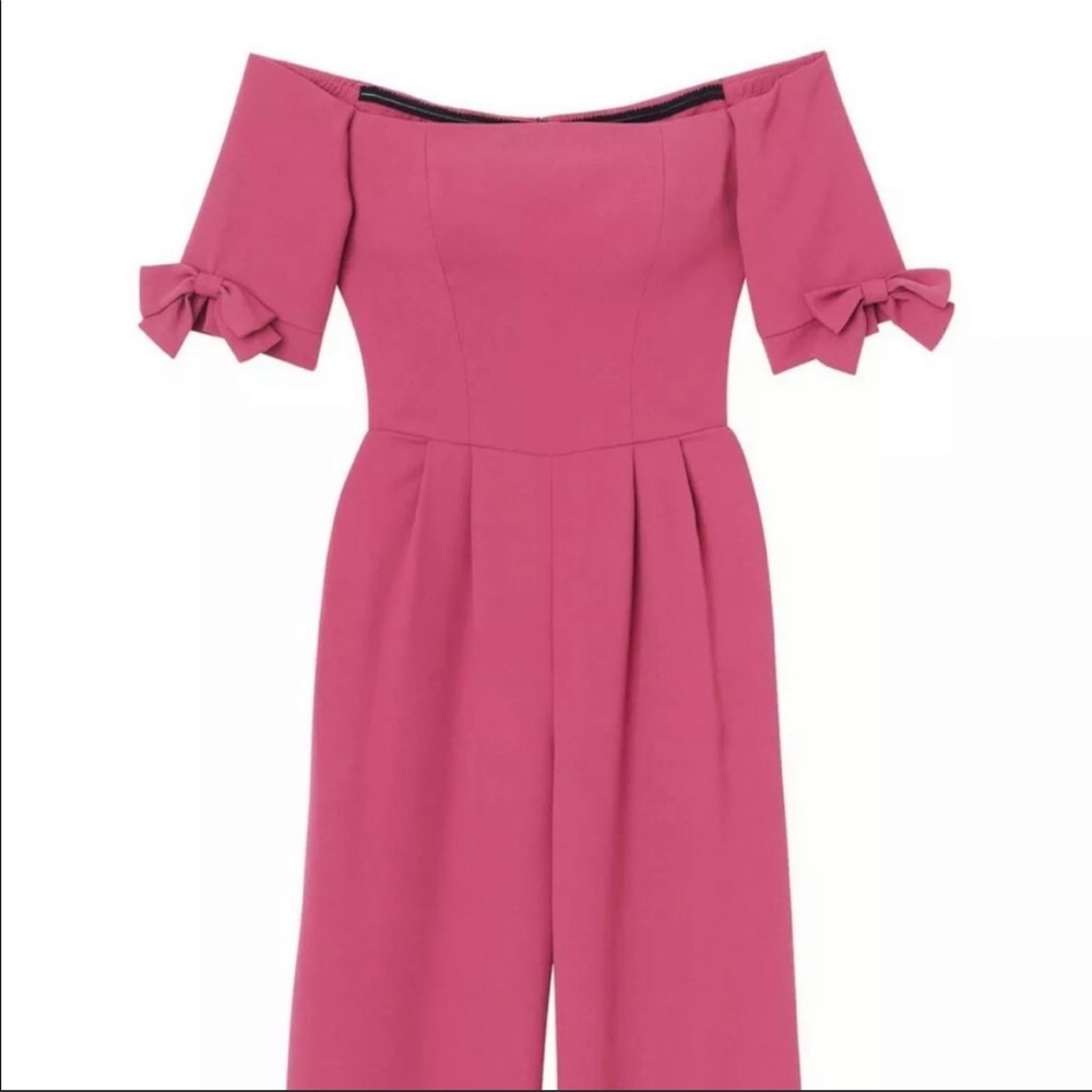 Gal Meets Glam Meredith Bow Jumpsuit - Picture 4 of 12